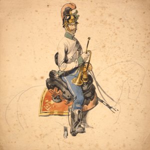 Żołnierz 5. pułku smoków, książę Eugeniusz Sabaudii 1840-50