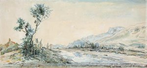 Krajobraz nad rzeką Le Drac w pobliżu Grenoble autorstwa Johan Barthold Jongkind