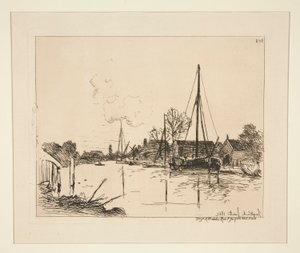 Le Canal (Kanał) autorstwa Johan Barthold Jongkind
