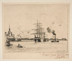 Stary Port w Rotterdamie autorstwa Johan Barthold Jongkind