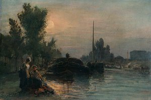 Światło księżyca, c1870, 1903 autorstwa Johan Barthold Jongkind