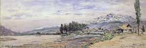 Śnieg w górach w Grenoble, 12 i 13 września 1882 r. (gwasz) autorstwa Johan Barthold Jongkind