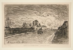 Wyjście z Cochin House (Faubourg Saint-Jacques) autorstwa Johan Barthold Jongkind
