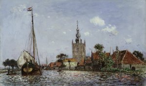 Kościół Overschie autorstwa Johan Barthold Jongkind