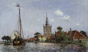 Kościół Overschie, 1866. autorstwa Johan Barthold Jongkind