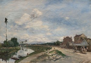 Sekwana w Bas-Meudon, 1865 autorstwa Johan Barthold Jongkind