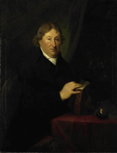 Portret Gerrita van der Pot, lorda Groeneveld, kolekcjonera sztuki w Rotterdamie autorstwa Johan Bernard Scheffer