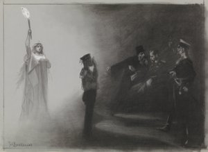 Projekt ilustracyjny w De Amsterdammer: Klęska Rosji na morzu, 4 czerwca 1905