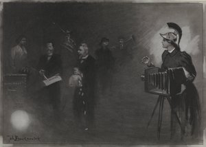 Projekt ilustracyjny w De Amsterdammer: The Speech from the Throne, 24 września. 1905
