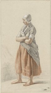 Stojąca dziewczyna po lewej autorstwa Johan Christiaan Willem Safft
