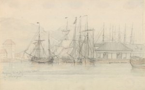 Port w Bergen autorstwa Johan Christian Dahl