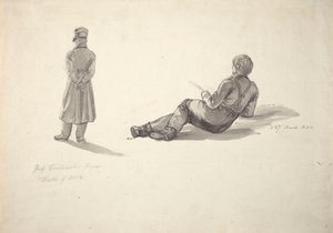 Caspar David Friedrich; rybak autorstwa Johan Christian Dahl