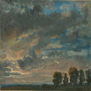 Chmury wieczorem autorstwa Johan Christian Dahl