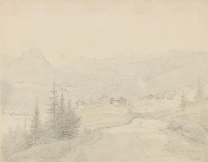 Z Øylo w Valdres autorstwa Johan Christian Dahl