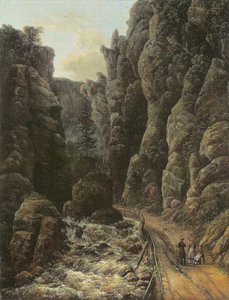 Wąwóz w Szwajcarii Saksońskiej autorstwa Johan Christian Dahl
