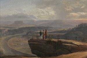 Norweski:  Fra Bastei Widok z Bastei autorstwa Johan Christian Dahl