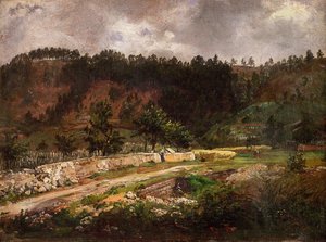 Droga w pobliżu Pillnitz autorstwa Johan Christian Dahl