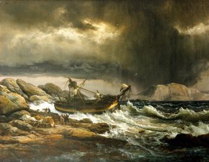 Wrak statku autorstwa Johan Christian Dahl
