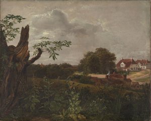 Wielka gospoda we Fredensborgu autorstwa Johan Christian Dahl