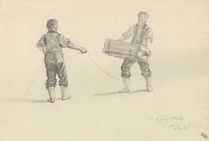 Dwaj mężczyźni autorstwa Johan Christian Dahl