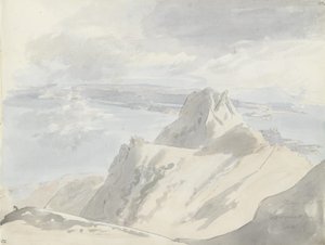 Widok na Zatokę Neapolitańską z Monte Epomeo na Ischii autorstwa Johan Christian Dahl