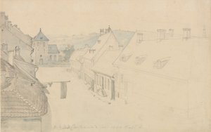 Kościół Naszego Zbawiciela w Christianii widziany z Grensen autorstwa Johan Christian Dahl