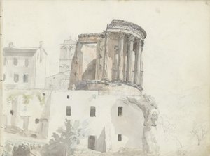 „Świątynia Westy”, Tivoli autorstwa Johan Christian Dahl