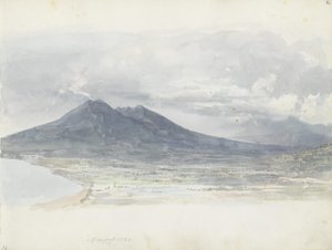 Wezuw widziany z Quisisany autorstwa Johan Christian Dahl