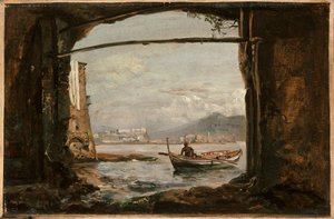 Widok z groty w pobliżu Posillipo autorstwa Johan Christian Dahl