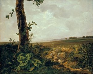 Widok w pobliżu Prestø autorstwa Johan Christian Dahl
