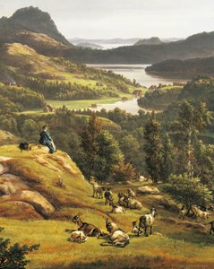 Widok na opactwo Lyse w pobliżu Bergen autorstwa Johan Christian Dahl