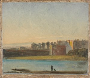 Widok na Łabę autorstwa Johan Christian Dahl