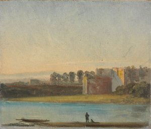 Widok na Łabę autorstwa Johan Christian Dahl