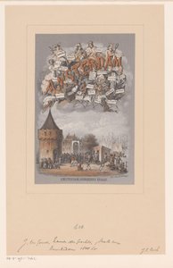 Okładka: Amsterdam. Pochodzenie i pochodzenie nazw kanałów, wysp, placów, ulic, zaułków, mostów, śluz i wież tego miasta autorstwa Johan Coenraad Leich