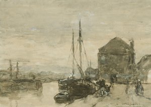 Widok na Turfmarkt i Eendjespoort w Haarlem Widok na Turfmarkt z Eendjespoort w Haarlem autorstwa Johan Hendrik Weissenbruch