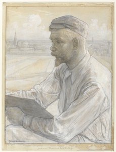 Portret malarza Ferdinanda Harta Nibbrig autorstwa Johan Henri Gustaaf Cohen Gosschalk