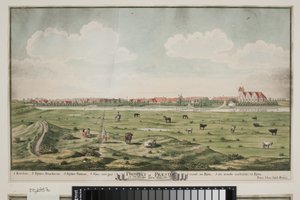 Perspektywa Præstø autorstwa Johan Jacob Bruun
