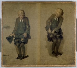 Dwa szkice Davida Garricka w charakterze, XVIII wiek autorstwa Johan Joseph Zoffany