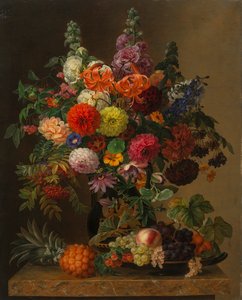 Martwa natura z kwiatami i owocami, 1836.