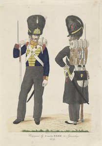 Dwóch żołnierzy piechoty autorstwa Johan Martin Leydenroth
