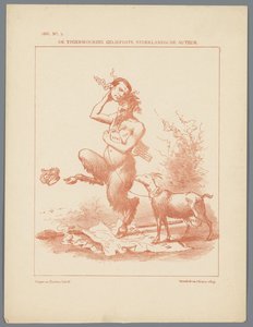 Druk punktowy na Busken Huet, 1886 Najbardziej lubiany autor holenderski (tytuł na obiekcie)