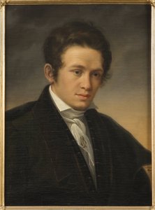 Portret poety Karla Augusta Nicandera (1799-1839), autorstwa Sodermarka, Olofa Johana (1790-1848). olej na płótnie autorstwa Johan Olaf Sodermark