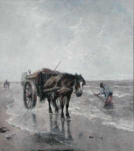 Morska bryza (olej na płótnie) autorstwa Johan Scherrewitz