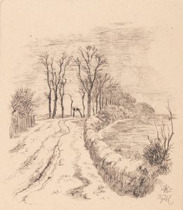 Allé przez Vallø autorstwa Johan Thomas Lundbye