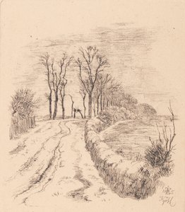 Allé przez Vallø autorstwa Johan Thomas Lundbye