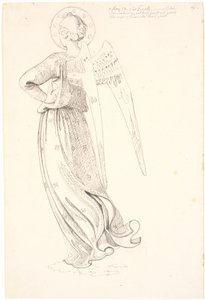 Anioł widziany z tyłu - według Fra Angelico autorstwa Johan Thomas Lundbye