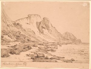 Wylany klif autorstwa Johan Thomas Lundbye