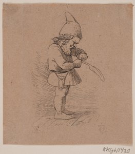 Elf wycina długopis