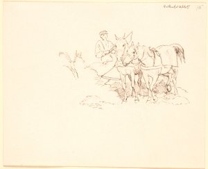 Pług obraca autorstwa Johan Thomas Lundbye
