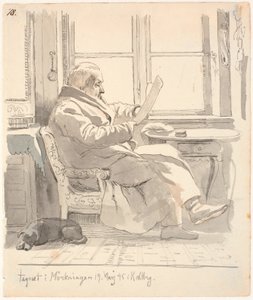 Portret J. Th. Dziadek Lundbye, radca wymiaru sprawiedliwości i administrator celny E. Bonnevie autorstwa Johan Thomas Lundbye